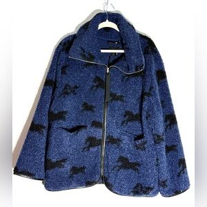 House of Harlow 1960 “Pasture” Sherpa Horse Jacket